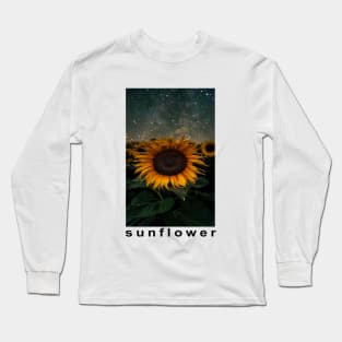 Sunflower lover mask Long Sleeve T-Shirt